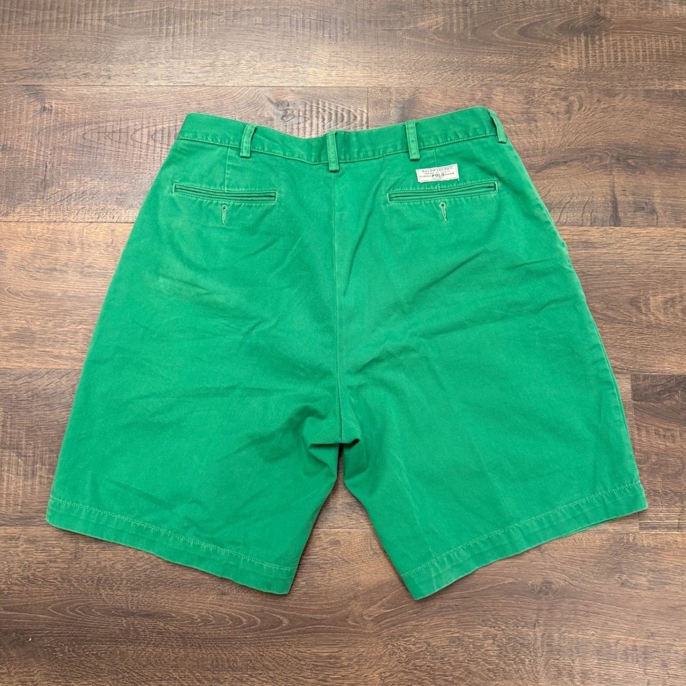 Polo Ralph Lauren Prospect Shorts Mens 36 Kelly Green Chino Preppy Cotton Twill - Picture 4 of 5